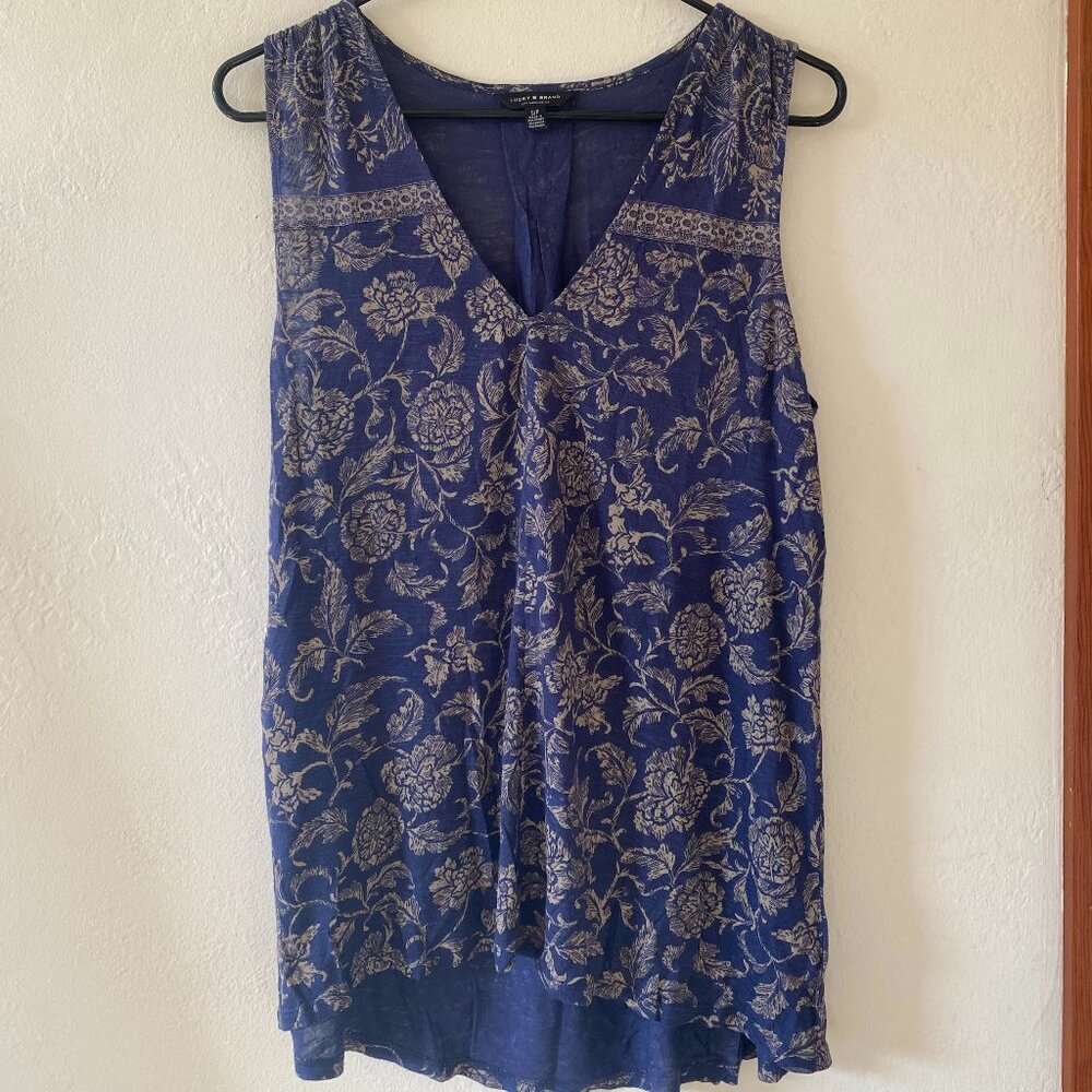 Lucky Brand Blue Tank Top